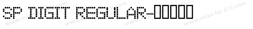SP Digit Regular字体转换